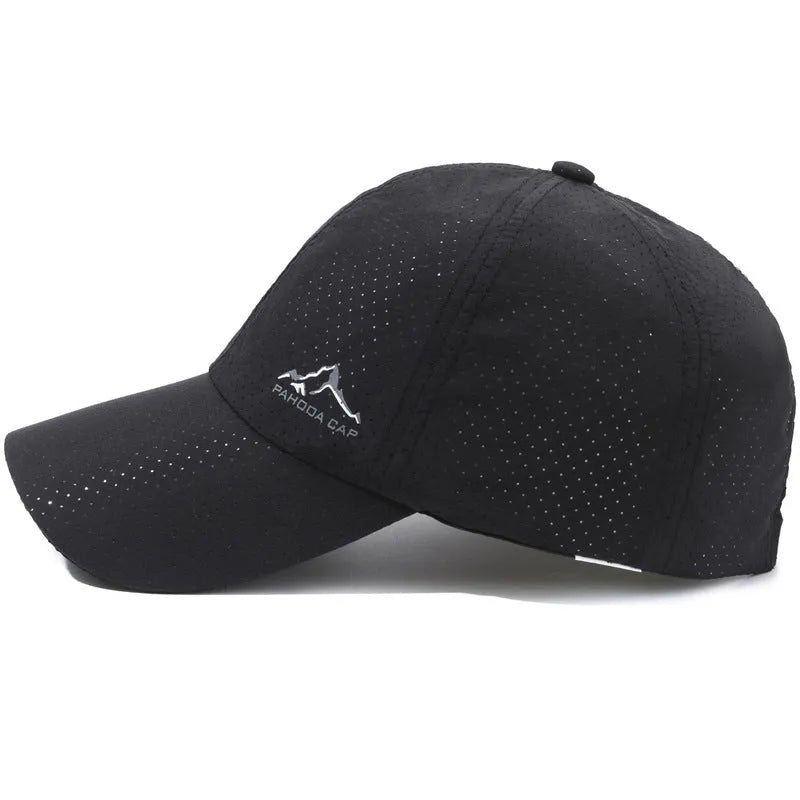 Korean style summer baseball cap in army green with adjustable strap and dome crown.