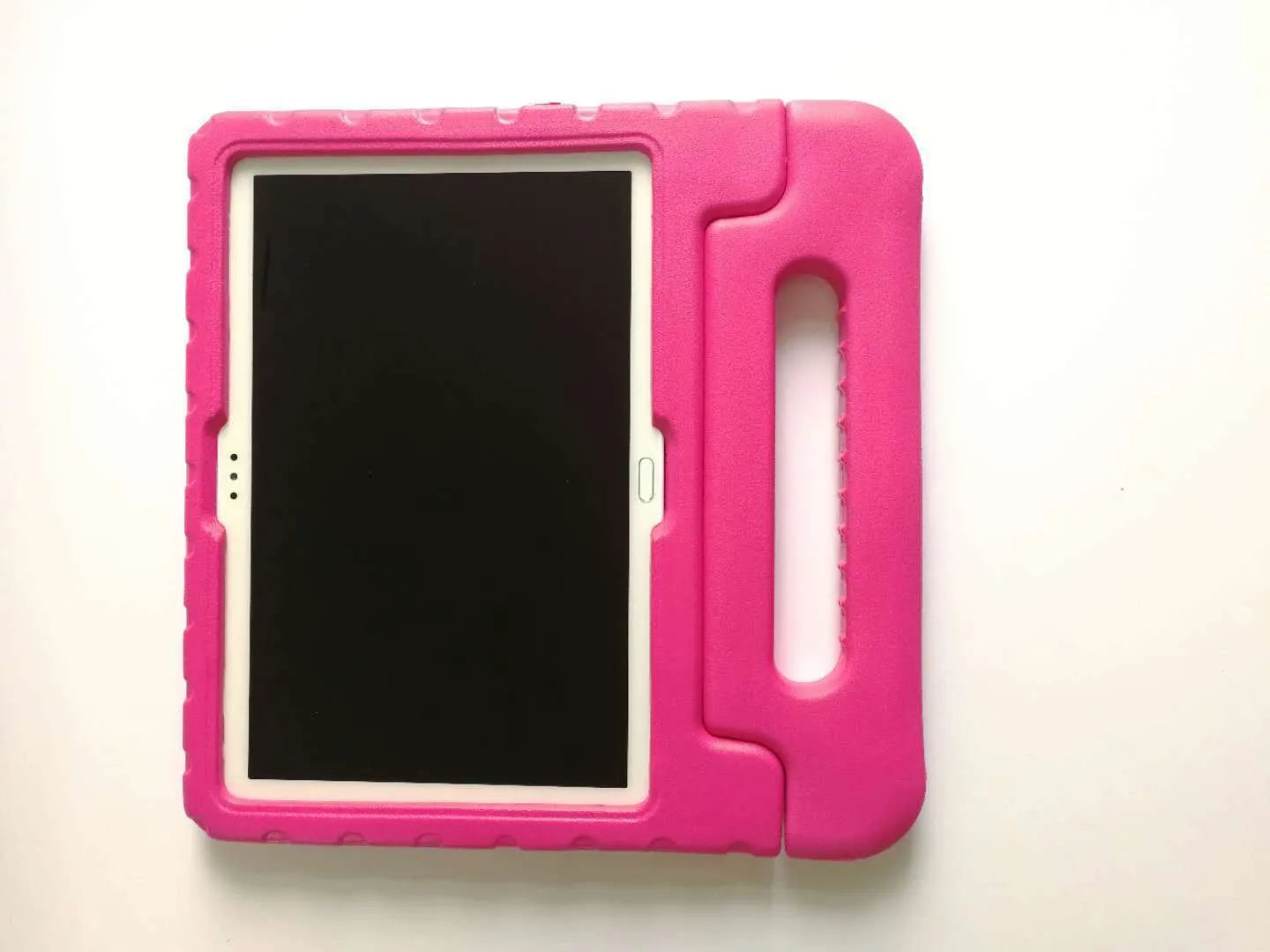 Huawei Enjoy 10.1 inch tablet in a protective EVA foam case, shown in blue colour.