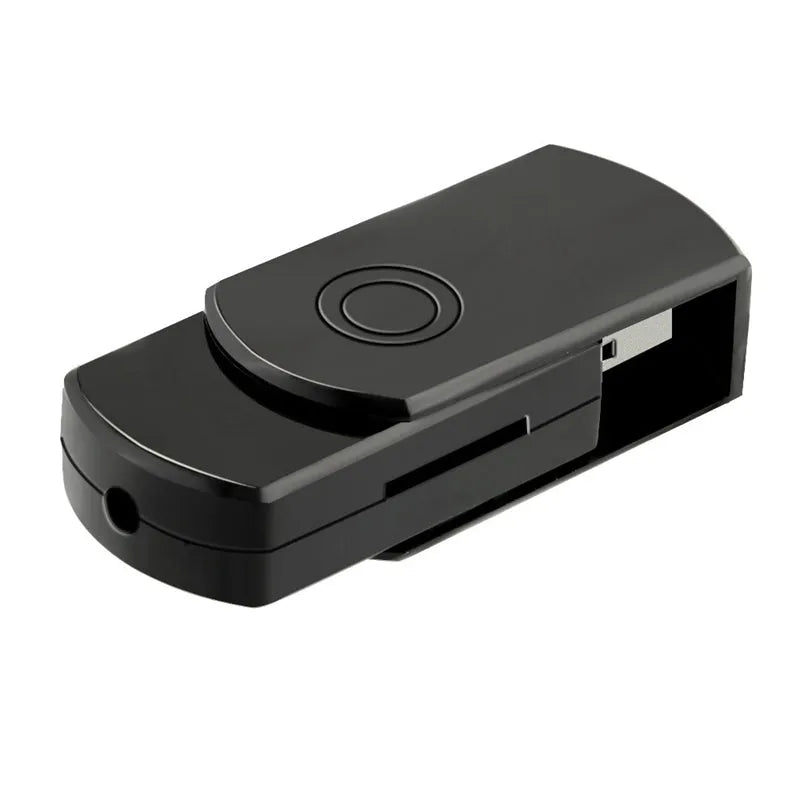 Professional USB voice recorder in black with voice activated recording and TF card slot