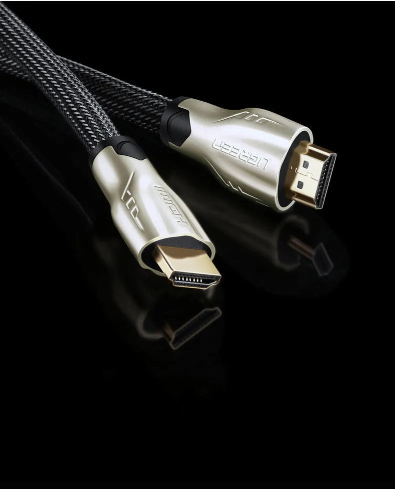 5 metre long black HDMI cable with gold-plated connectors for 4K TVs and games consoles.