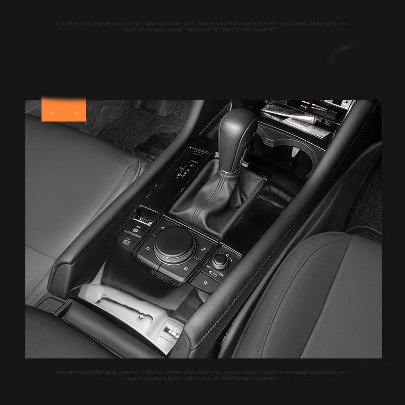 Plastic automotive interior patch for steering wheel in Gear, Lift, or U colour