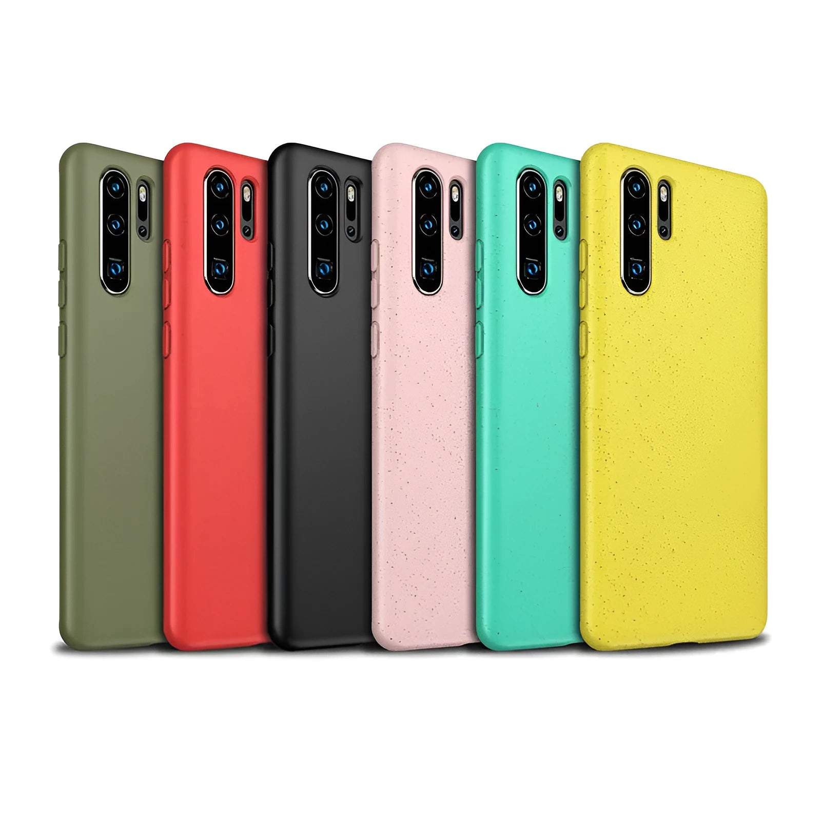 Huawei P30 mobile phone case in Army Green TPU back cover with simple design