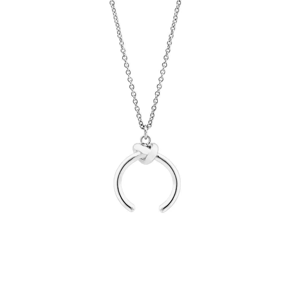Gold or silver electroplated vintage geometric pendant necklace on an adjustable copper cross chain.