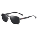 Men's polarized sunglasses with TR90 frame, TAC lenses, UV400 protection, available in black, green, gun colour, and tea.