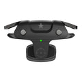 Black F5 wireless Bluetooth game controller for mobile phones showing compact size and joystick.