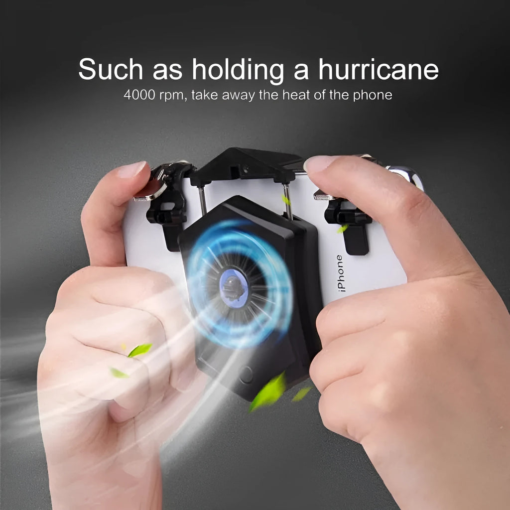 Black and white mobile phone radiator with USB connector for gaming consoles and devices