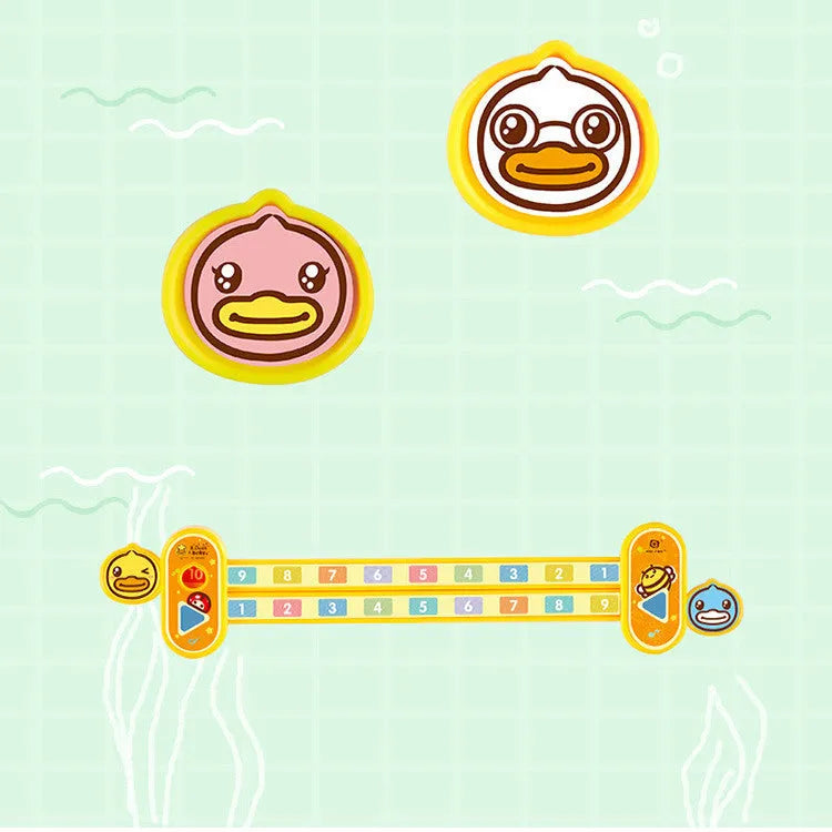 Yellow plastic cartoon digital decomposition ruler for children, showing 24.5 cm length.