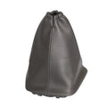 Black genuine leather car shift lever dirt-proof protective sleeve.