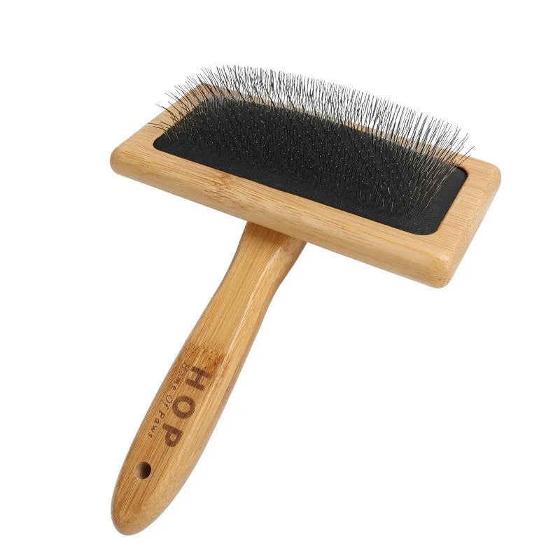 Wooden pet comb for dogs and cats hair removal brush with multiple size and material options