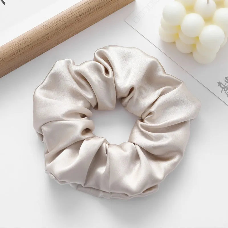 Handcrafted silk hair ring headband 6cm wide in multiple colours including black and navy blue