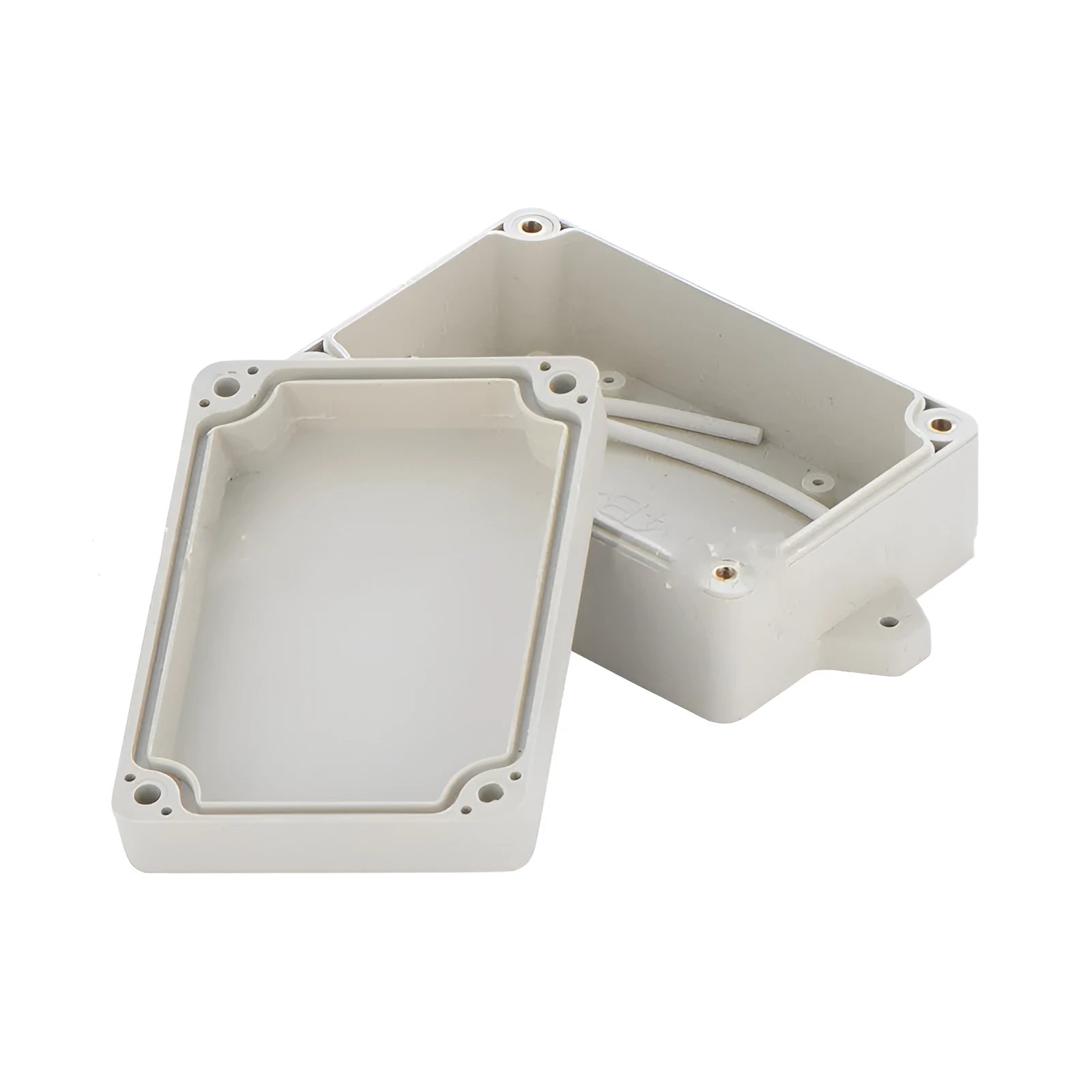 ABS plastic waterproof instrument box for security monitoring power supply, model F4B-1.