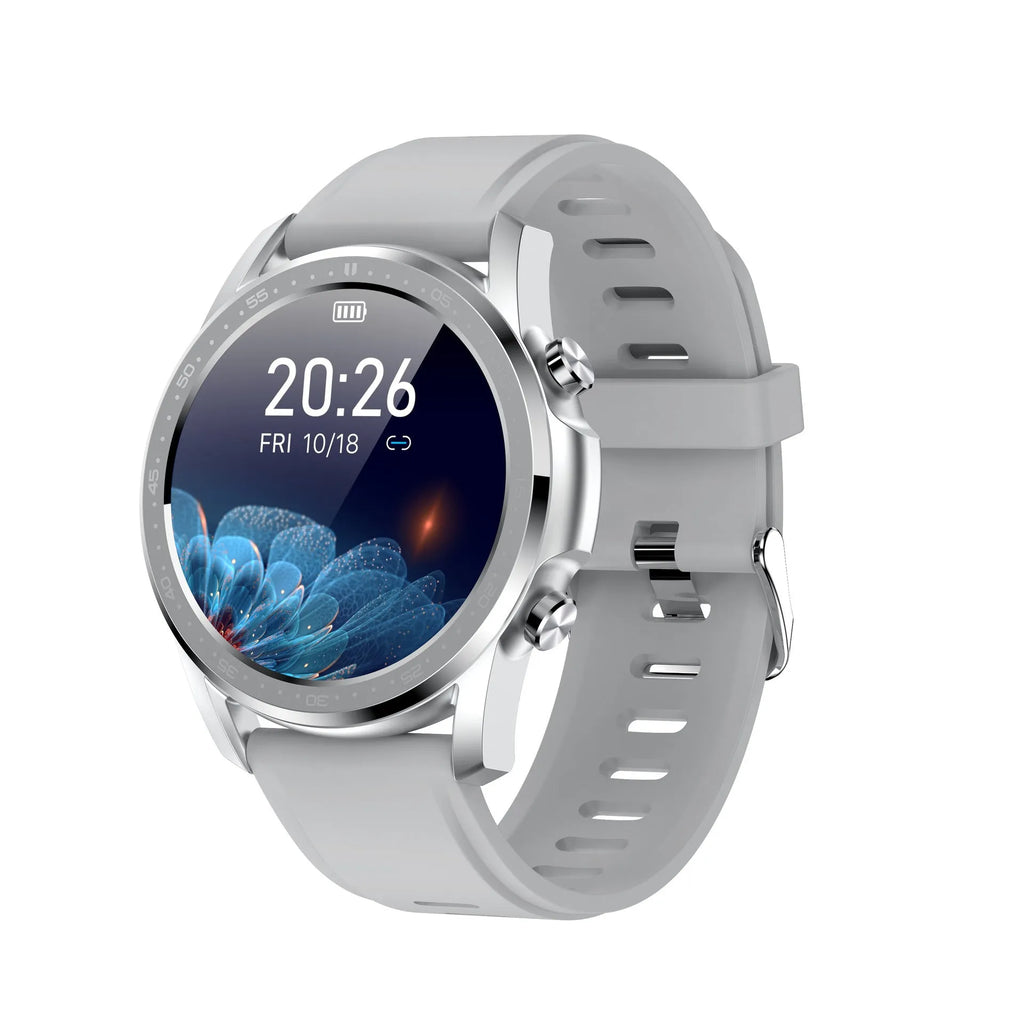 Youth2 body temperature smart bracelet with zinc alloy case on a wrist.