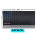 Custom cartoon large desk mouse pad with keyboard and mouse on non-slip natural rubber base
