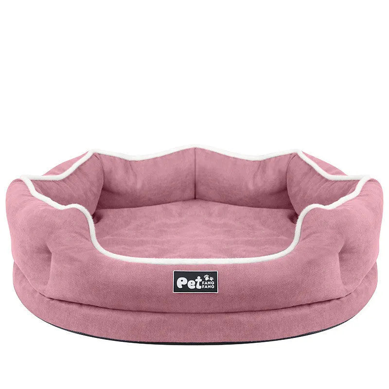 Removable pet bed mattress in grey cloth with tear and bite resistant fabric for cats and dogs S size