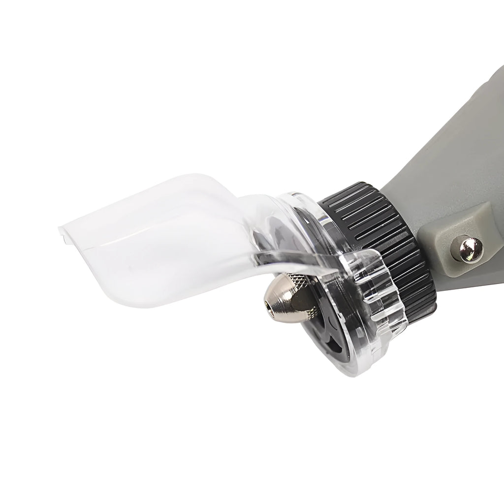 Clear plastic protective cover for Delta angle grinder with 17.5-19mm thread port