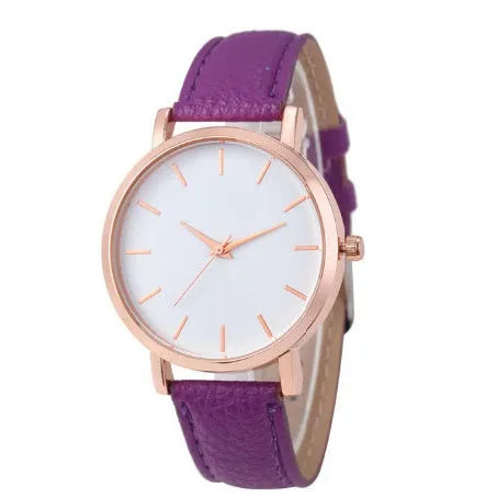 Children's quartz watch with round dial, world time feature, black imitation leather strap, and metal pin buckle on a white background