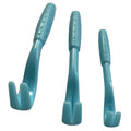 Plastic flea and tick extractor tool in blue or green for dogs and cats