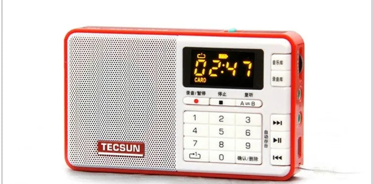 Tecsun Q3 Broadcast Recorder Digital Audio Player in multiple colour options