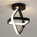 Modern simple ceiling light 21W LED round iron aluminium acrylic shade three colour options