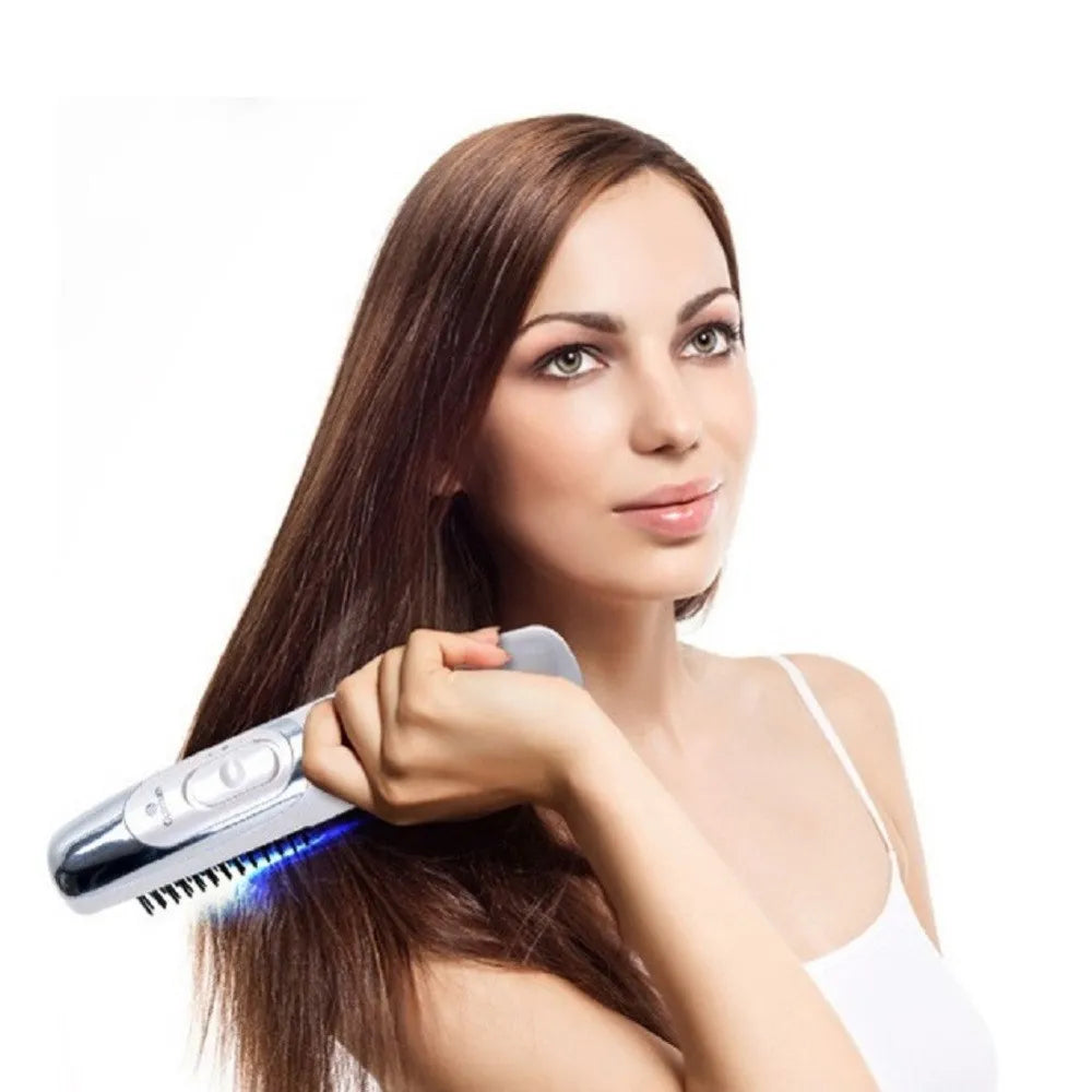 Portable electric head massage comb with infrared and vibration functions for hair growth and scalp care