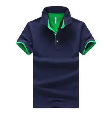 Men's casual fashion stand collar polo shirt in 100% cotton short sleeve design available in multiple colours