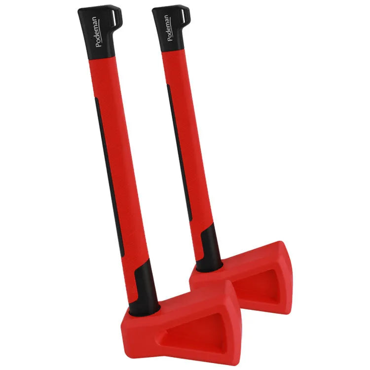 Red plastic axe muscle trainer fitness equipment for home workouts