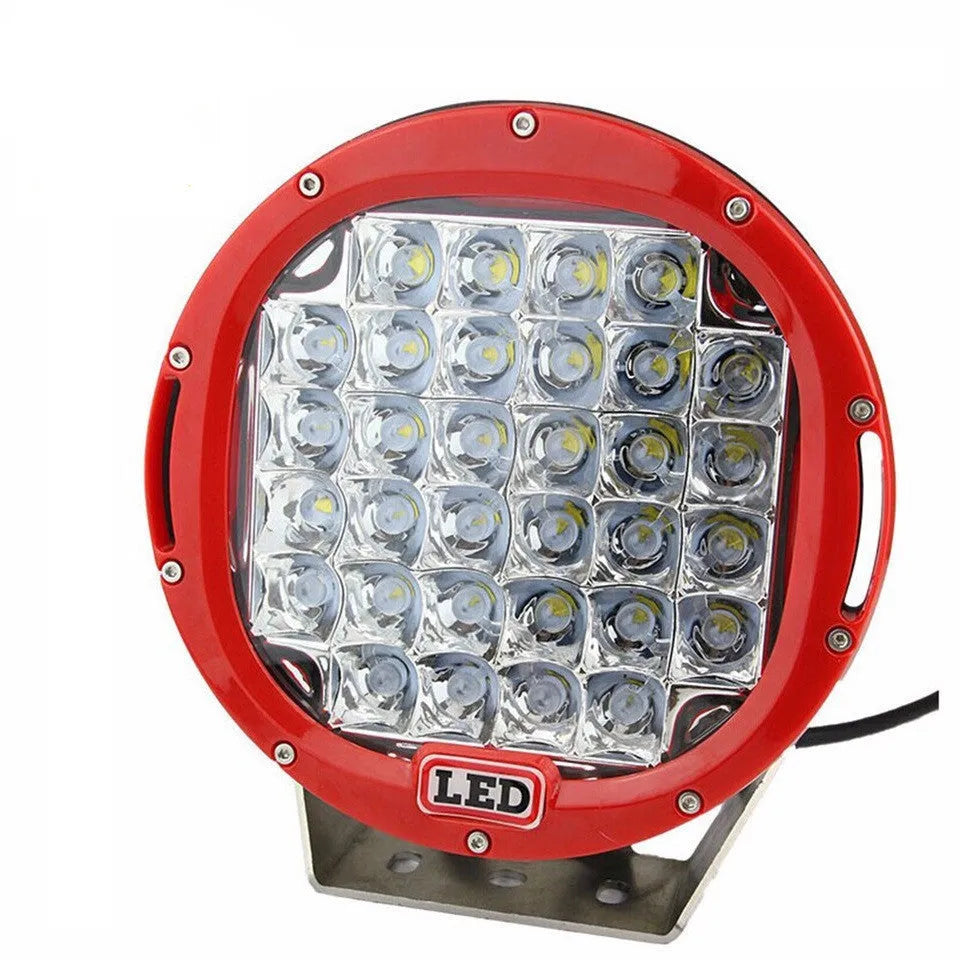 Black alloy die-cast LED fog light inspection spotlight with 30-degree beam and Cree chips