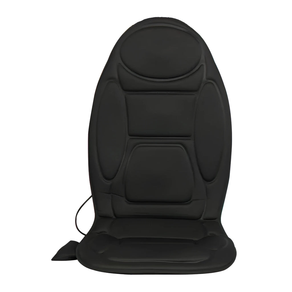 Cotton car massage cushion in black for lumbar support, suitable for driving and office use