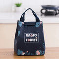 Thickened thermal insulation lunch box bag in Oxford cloth with grey unicorn colour pattern