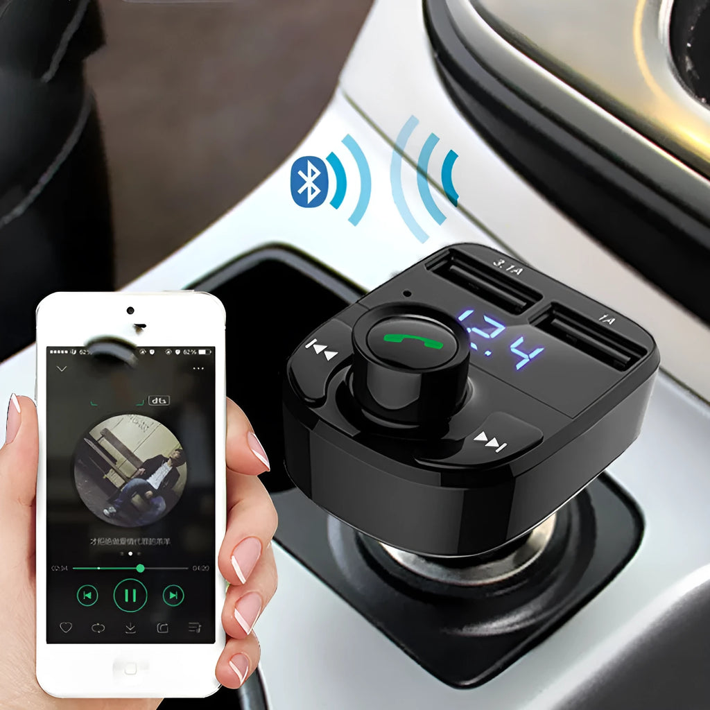 HY82 car MP3 player with Bluetooth and hands-free calling for cigarette lighter socket installation