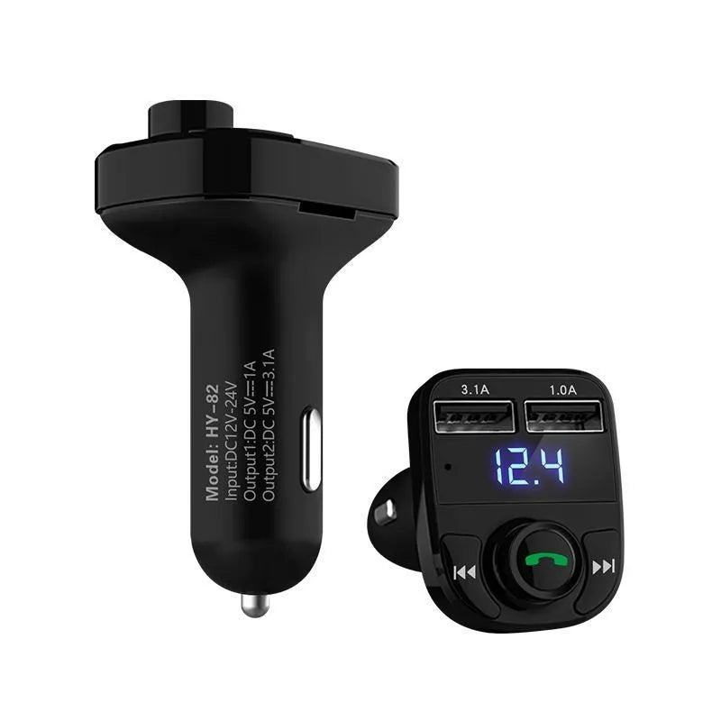 HY82 car MP3 player with Bluetooth and hands-free calling for cigarette lighter socket installation