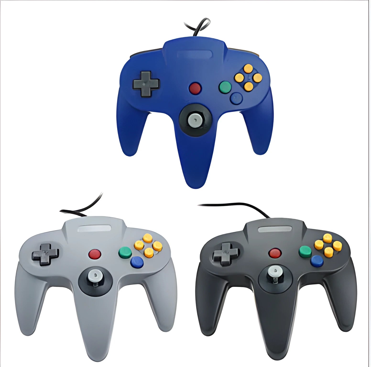 USB N64 computer game controller for PC in multiple colour options