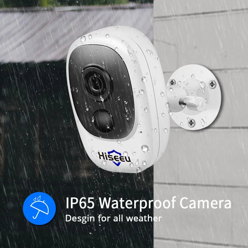 White dome wireless security camera with 1080p HD resolution and infrared night vision for indoor surveillance