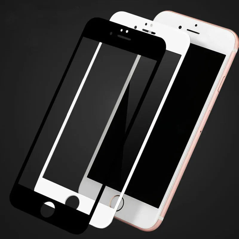 PET front film screen protector for Apple iPhone X in black full screen sanding toughened finish