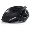 Bicycle helmet with LED rechargeable taillight, integrally-moulded PC EPS shell, 17 vents, 57-62cm, matt black