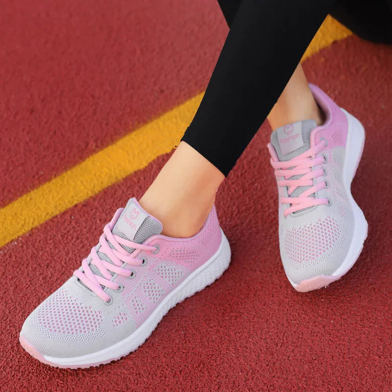 White women's high-top flat shoes with back lacing and a hollow-out cross-bind strap detail.
