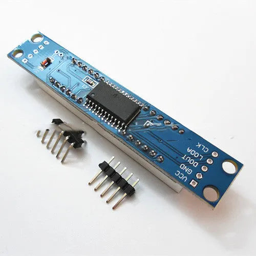 Digital tube display module control module in blue and black shell measuring 82x15x12mm