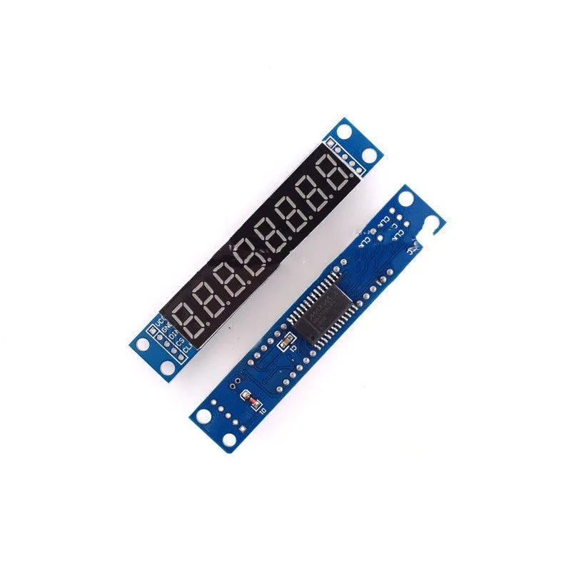 Digital tube display module control module in blue and black shell measuring 82x15x12mm