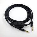 Black universal gaming headset cable with bare copper wire and oxygen-free copper construction