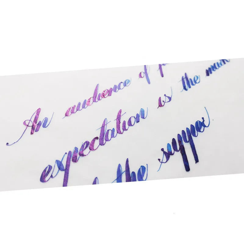 Gold powder gradient sheen ink bottle for fountain pens in red tide or truffle colour options