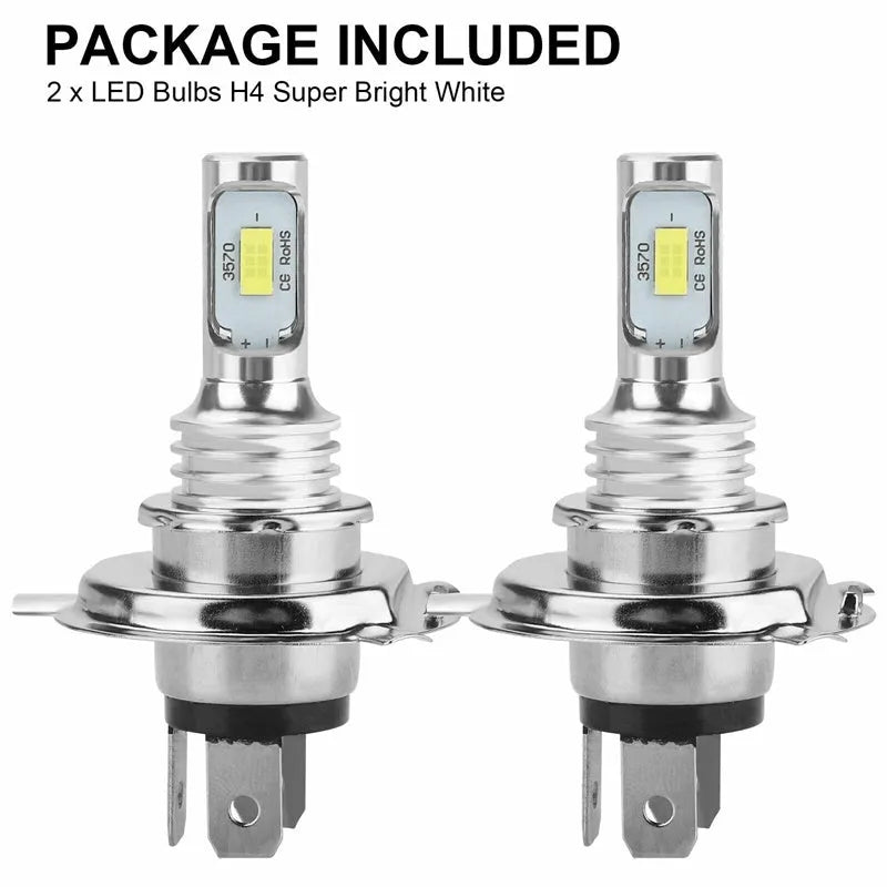 High brightness H4-3570-80W 6000K LED fog lamp with aluminum alloy body