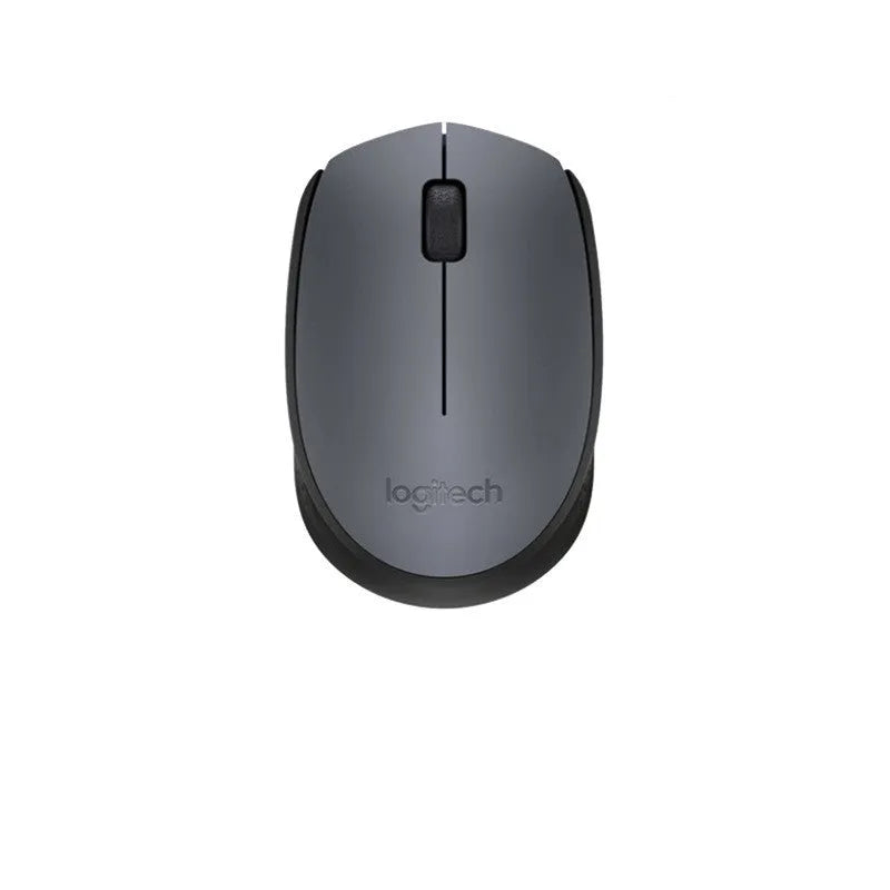 Small portable wireless mouse in red, blue, and grey with USB receiver