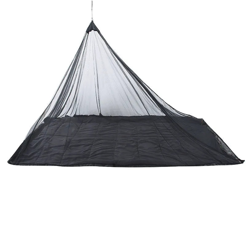 Portable foldable mesh mosquito net tent, 220x120x100cm, 325g, black or army green, with storage sack