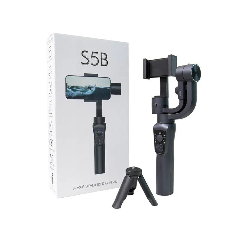 S5B three-axis mobile phone stabilizer with extension rod and tripod accessories