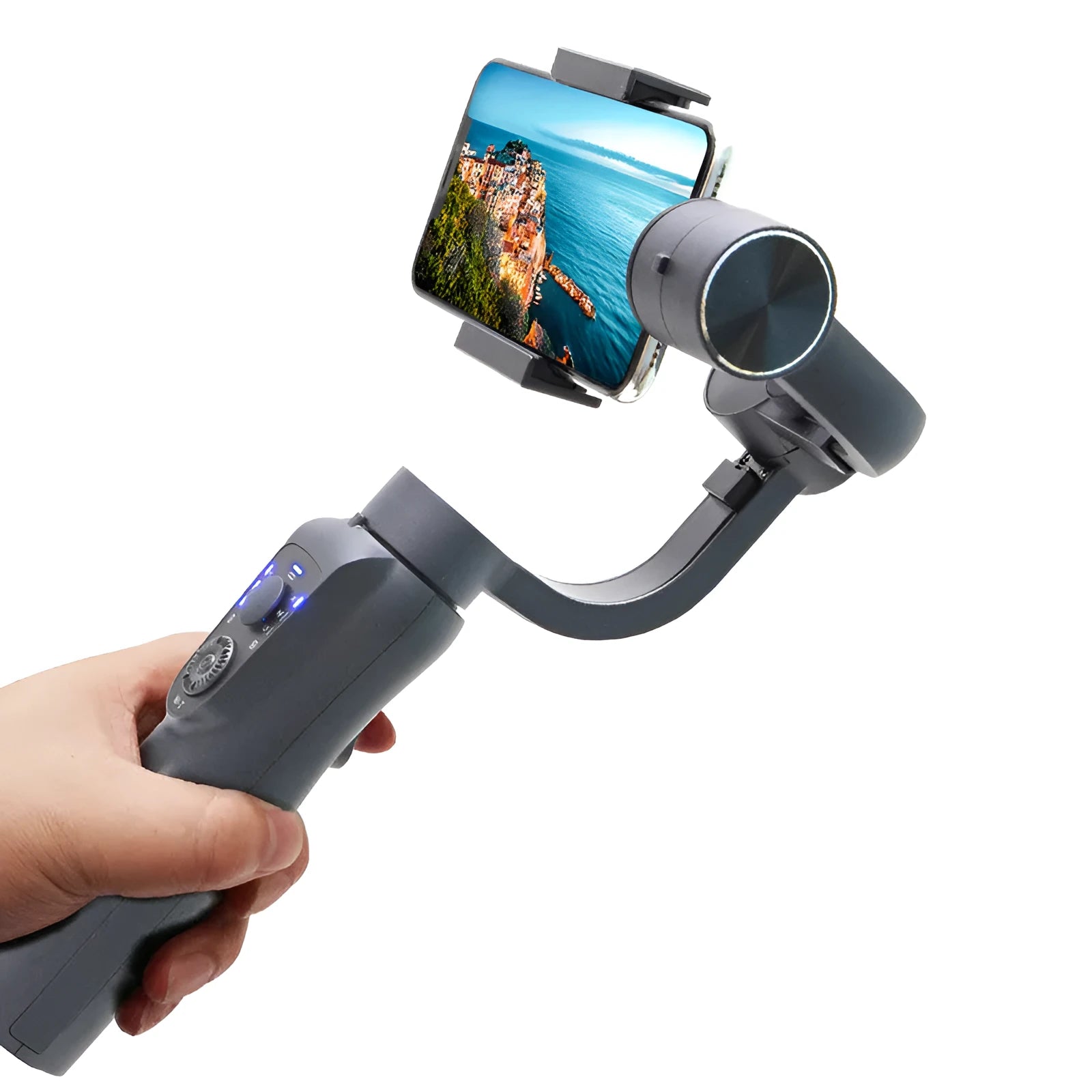 S5B three-axis mobile phone stabilizer with extension rod and tripod accessories