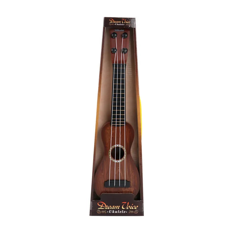 38cm long plastic simulation ukulele toy for children's musical training