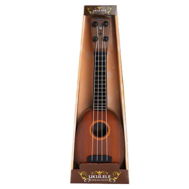 38cm long plastic simulation ukulele toy for children's musical training