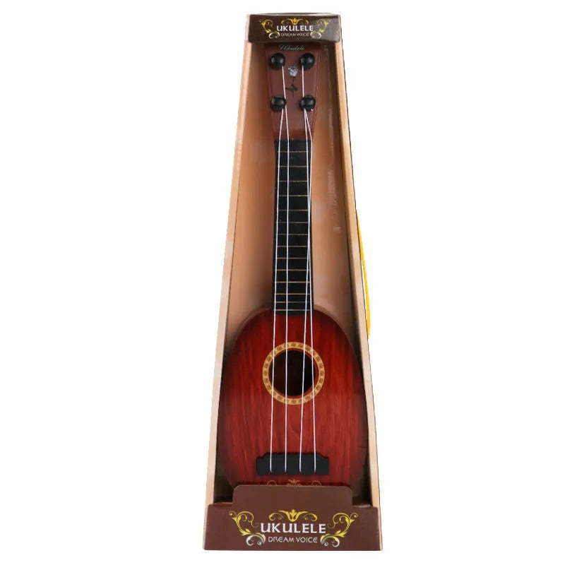 38cm long plastic simulation ukulele toy for children's musical training