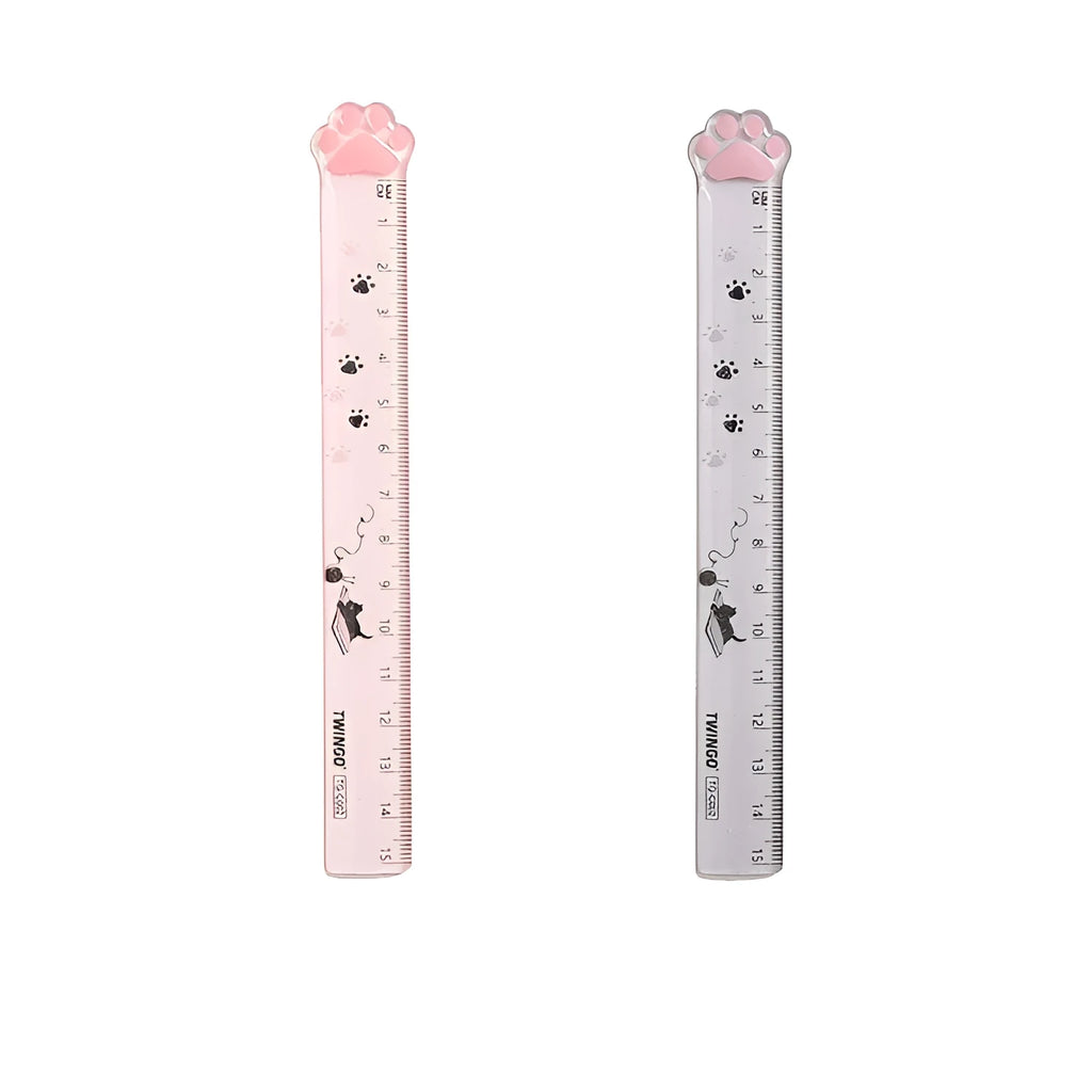 15cm transparent plastic straight ruler with clear scale for school office and drawing lines