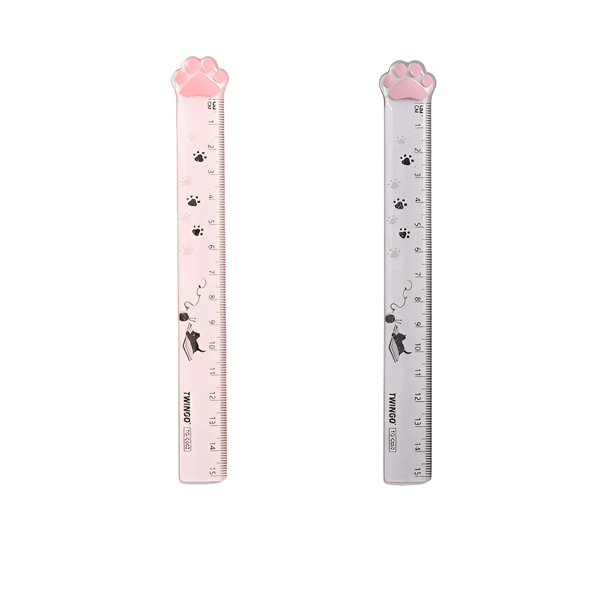15cm transparent plastic straight ruler with clear scale for school office and drawing lines